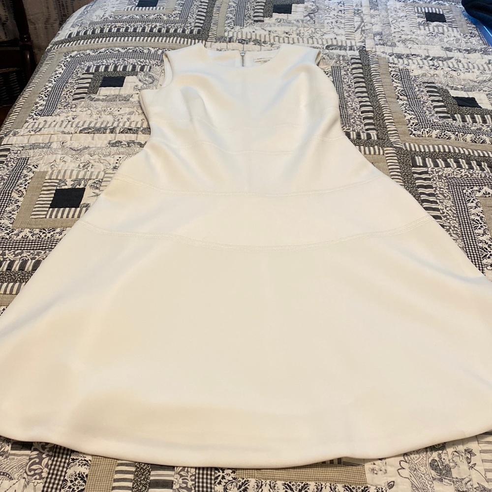Calvin Klein size 6 cream white dress